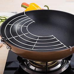 1 Pcs Stainless Steel Semicircle Steam Rack Drain Oil Filter Rack Holder Frying Rack Kitchen Tools Gadgets Pot Steamer