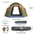 Desert&Fox 3-4 Person Dome Automatic Tent, Easy Instant Setup Protable Camping Pop-Up 4 Seasons Backpacking Family Travel Tent