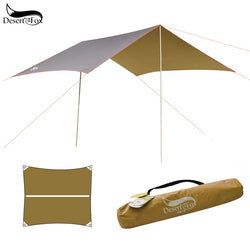 Desert&Fox Camping Rain Fly Camping Tent Tarp Hammock Tarp,Pergola Sun Protection Beach Tent Shade,Pavilion,Awning,Canopy
