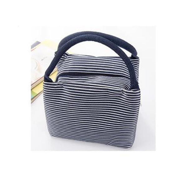 Waterproof Stripe Portable Insulated Oxford Cloth Food Picnic Bags For Women Children Men Cooler Bag Refrigerator Thermo Bag Lu