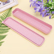 Portable Eco-Friendly Wheat Straw Cutlery Camping Picnic Box Dishware Kitchen Utensils Case