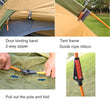 Desert&Fox 3-4 Person Dome Automatic Tent, Easy Instant Setup Protable Camping Pop-Up 4 Seasons Backpacking Family Travel Tent