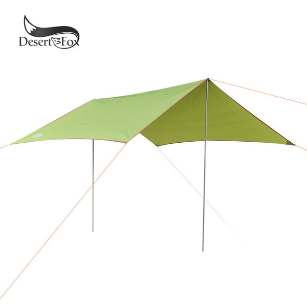 Desert&Fox Waterproof Outdoor Awning Hammock Tarp Rain Fly Lightweight Camping Tent Sun Shelter for Tourism Hiking Beach Pergola