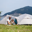 NatureHike Mongar Camping Tent 2 Persons Ultralight 20D Nylon Aluminum Alloy Pole Double Layer Outdoor Hiking Tent NH17T007-M