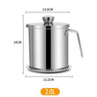 20/24cm Japanese Deep Frying Pot with a Thermometer and a Lid 304 Stainless Steel Kitchen Tempura Fryer Pan
