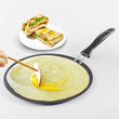 Iron Pancake Pan Nonstick Crepe Frying Pan Round Griddle Omelette Pan Frying Pan For Gas Induction Cooker Breakfast Cookware