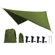 350x280cm Waterproof Tarp Tent Shade Outdoor Camping Hammock Rain Fly UV Garden Awning Canopy Sunshade Ultralight 5 Colors