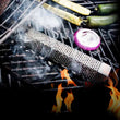 Pellet Smoker Tube 6" Hexagonal Stainless Steel Barbecue Wood Pellet Tube Smoker for Cold/Hot Smoking, Portable BBQ Accessories