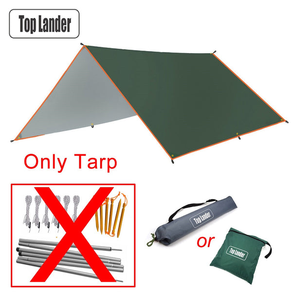 3mx3m 3mx4m Awning Waterproof Tarp Tent Outdoor Camping Sun Shelter Canopy Sunshade Sun Shade Beach Garden Picnic Tourist Tarp
