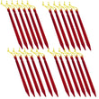 18cm Aluminument Tent Pegs Nails with Rope Stake Camping Hiking Equipment Outdoor Traveling Tent Sand Ground Accessories