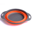 1PC Folding Strainer Bowl Outdoor Camping Tableware Silicone Folding Colander Strainer Draining Bowl Portable Camping Cookware