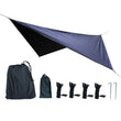 350x280cm Waterproof Tarp Tent Shade Outdoor Camping Hammock Rain Fly UV Garden Awning Canopy Sunshade Ultralight 5 Colors