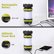 ZK20 Portable LED Camping Light Working Light Outdoor Tent Light Handheld Flashlight USB Rechargeable Waterproof Search Light