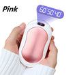 8-12h 10000mAh Electric Hand Warmer USB Rechargeable LED Heater 5s Quick Heating Pocket Mobile Power Mini 5V Long-Life Pocket