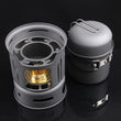 Alocs Camping Cooking Set Cookware (set of 7pcs) CW-C01 Alcohol Stove Picnic Pots
