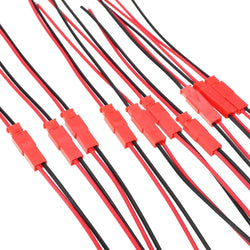 20pcs New 2 Pin Connector Male Female JST Plug Cable 22 AWG Wire For RC Battery Helicopter DIY LED Lights Decoration