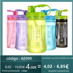 1000ml/2000ml 6 Color Herbalife Nutrition 24hour Drinkware Protein Shaker Camping Hiking Straw Water Bottle Space Bottle