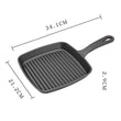 Pan Cast Iron Cauldron Steak Skillet Grill Pan Gas Stoves Non-stick Frying Pans Home Garden Wok Pan Stripe Thick-bottomed Pans