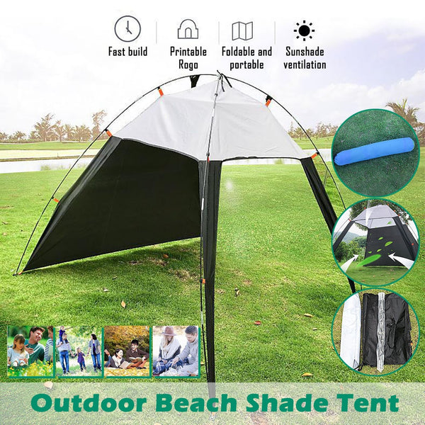 Portable Sun Shelter Tent for Beach Canopy Sun Shade Patchwork Foldable Travel Outdoor Camping Fishing UV Protection Tents#g4