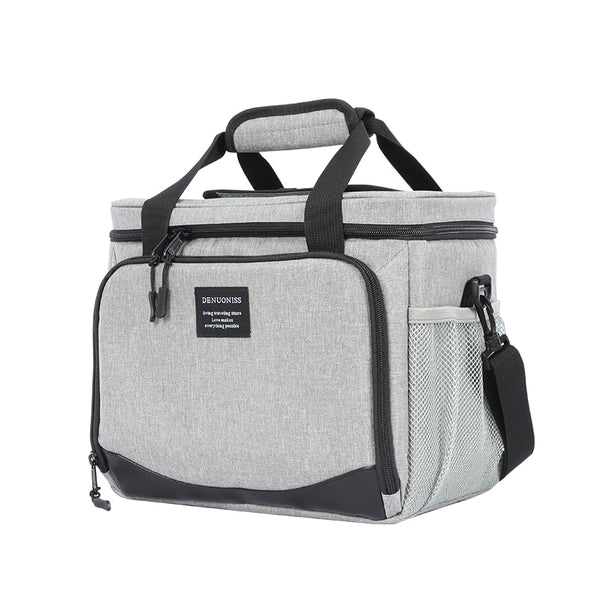 Denuoniss 16L Insulated Thermal Cooler Lunch Box Bag For Work Picnic Bag Car Bolsa Refrigerator Portable Shoulder Bag