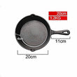 Cast Iron Pan 16cm 20cm 26cm Skillet Frying Pan Non-Stick Pancake Pan gas stove Wok Pan Home Garden Cast Iron Cauldron Egg Pan