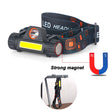 2 Led COB head lamp car inspect light Led head lamp head flashlight USB rechargeable headlamp USB magnet work light head torch