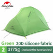 Naturehike Tent Upgraded Star River Camping Tent Ultralight 2 Person 4 Season 20D Silicone Tent With Free Mat NH17T012-T