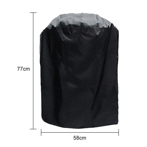BBQ Grill Cover 7 Sizes Black Outdoor Waterproof Barbeque Cover Anti-Dust Protector For Gas Charcoal Electric Barbecue Grill