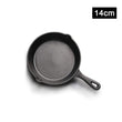 TEENRA Cast Iron Frying Pan Non-stick Skillet Kitchen Frying Pot Breakfast Pan Omelette Pancake Pot Household Cooking Cookware