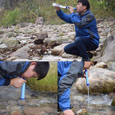 Outdoor wild life emergency water purifier wild drink portable filter straw 99.99% water purifier camping hiking water purifier