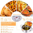 LMETJMA Japanese Deep Frying Pot with a Thermometer and a Lid 304 Stainless Steel Kitchen Tempura Fryer Pan 20 24 cm KC0405