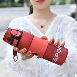 Sport Water Cup Protein Shaker Bottle Outdoor Travel Portable Leak Proof Drinkware Matte Plastic Fitness Kitchen Bottle No BPA