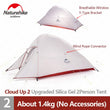 Naturehike Cloud Up Outdoor Camping Tent Ultralight 1 2 3 man 20D Silica Gel Single Double Persons Tent Hiking With Free Mat