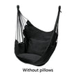 Camping Hammock Portable Swing Chair Hanging Rope Chair Swing Chair Seat for Adults Kids Garden Thickened Hammock Indoor Outdoor