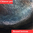 34CM Chinese style traditional handmade iron pot thickening non coated round bottom pan wok cook large cooking pot