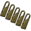 5pcs Fashion Zipper Slider Instant Universal Repair Kit Replacement for Broken Buckle Travel Bag Suitcase Tent Backpack Zipper