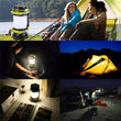 8000 Lumen 100W Long Use,USB Rechargeable LED Torch Camping Lantern Water Resistant Outdoor Search Flashlight for Fish Hunt