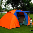 Big Camping Tent Separate Dual Layer Family Travel Fishing Tent 5-8 Person Waterproof Outdoor Tent 2 Room 1 Hall 420x220x175cm