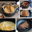 4.8L 26cm Multifunctional Cast Iron Casserole with Lid Stew Pot Soup Pot 3-5People Use