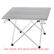 Aluminum Alloy Portable Table Outdoor Furniture Foldable Folding Camping Hiking Desk Traveling Outdoor Picnic Table Furniture