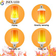 E14 E27 4 mode Flame effect decorative bulbs LED dynamic flame light Creative corn bulb Flame simulation effect Night lighting