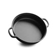 28cm Cast Iron Frying Pan with Wooden Cover Pancake Pan Uncoated Pan Frying Pan Induction Cooker Universal Cookware