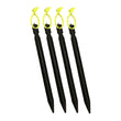 18cm Aluminument Tent Pegs Nails with Rope Stake Camping Hiking Equipment Outdoor Traveling Tent Sand Ground Accessories