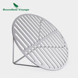 Boundless Voyage Folding Campfire Grill Titanium Round BBQ Grill Net with Legs Carrying Bag Outdoor Charcoal Gridiron Ti15161B