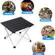 Ultralight Portable Folding Camping Table Foldable Outdoor Dinner Desk High Strength Aluminum Alloy For Garden Party Picnic BBQ