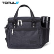 TOMULE Thermal Insulated Lunch Bag Portable Cooler Handbag 9L Picnic Bento Food Storage Bags Travel Food Shoulder Lunch Box Tote