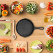 14-20CM Cast Iron Frying Pan Non-stick Skillet for Gas Induction Cooker Egg Pancake Pot Restaurant Kitchen Cooking Pots Cookware