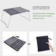 Boundless Voyage Titanium Charcoal BBQ Grill Net with Folding Legs for Camping Beach Picnic Meat Food Barbecue Desk Tabletop