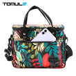 TOMULE Thermal Insulated Lunch Bag Portable Cooler Handbag 9L Picnic Bento Food Storage Bags Travel Food Shoulder Lunch Box Tote