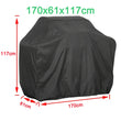 BBQ Cover Outdoor Dust Waterproof Weber Heavy Duty Grill Cover Rain Protective outdoor Barbecue cover round bbq grill black